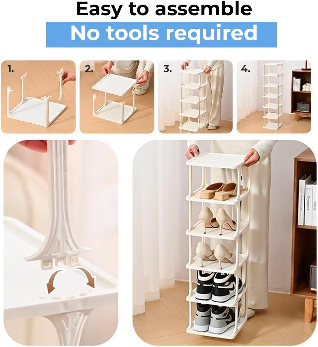 Shoe Organizer Mit Allen Arten Von Schuhen Kompatibel. Schuhorganizer Platzsparend Um Den Schrank Zu