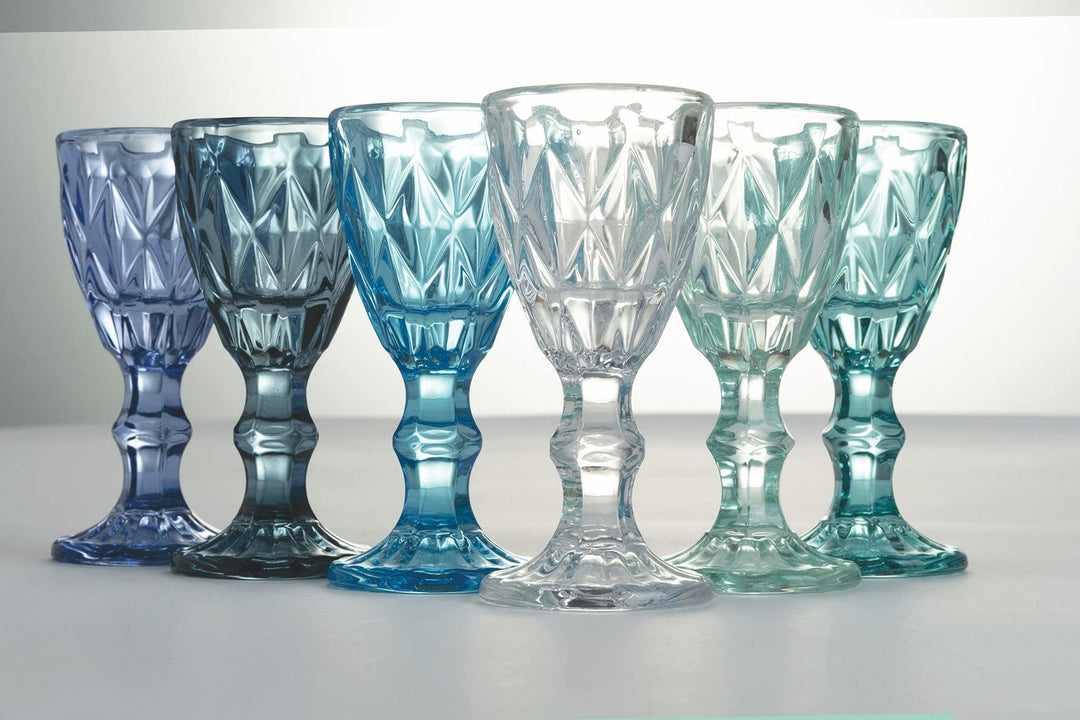 Villa d'Este Home Tivoli Prisma Ocean Set 6 Spirituosen aus Glas 45 ml
