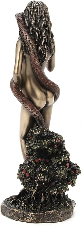 Veronese Design 24,5 cm hohe Eve im Garten Eden, kaltgegossenes bronziertes Kunstharz, künstlerische