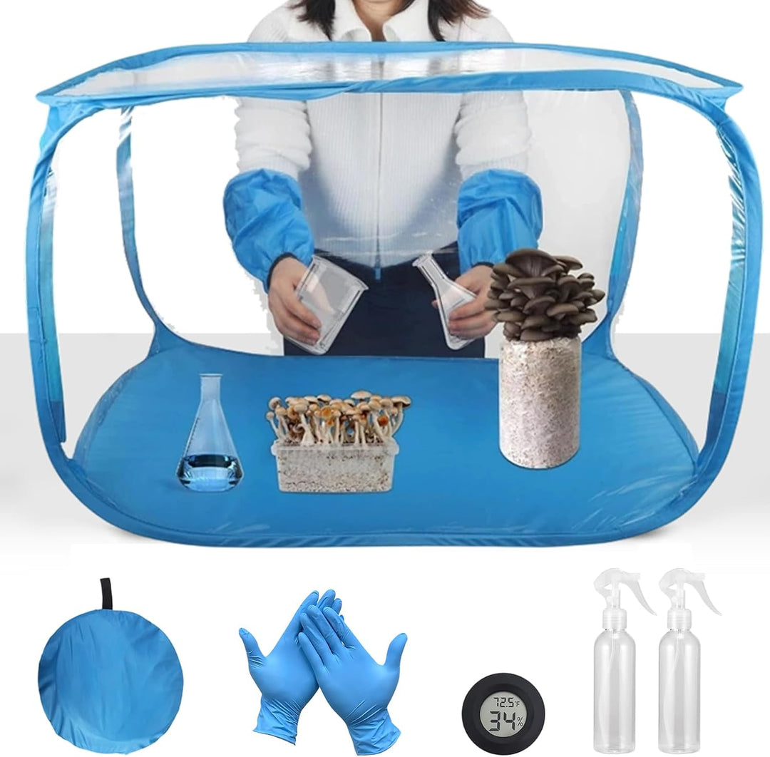 Grosse Pilze Züchten Growzelt,Pilzzuchtzelt 82 * 52 * 52 cm,Grow Box,Pilz Zuchtbox Mit Still Air Box