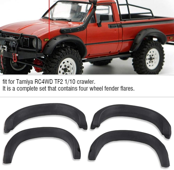 RC Kotflügelverbreiterungs-Set, leicht zu reinigen, professionelles Design, Premium-Gummi-RC-Kotflüg