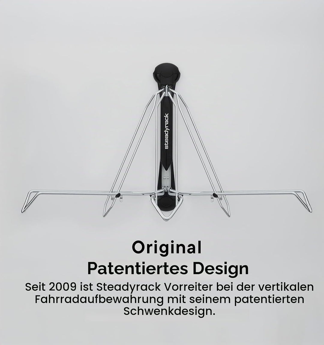 Steadyrack Fahrrad Wandhalterung - Mountain Bike Rack - Fahrrad Wandhalterung Vertikal als Aufbewahr