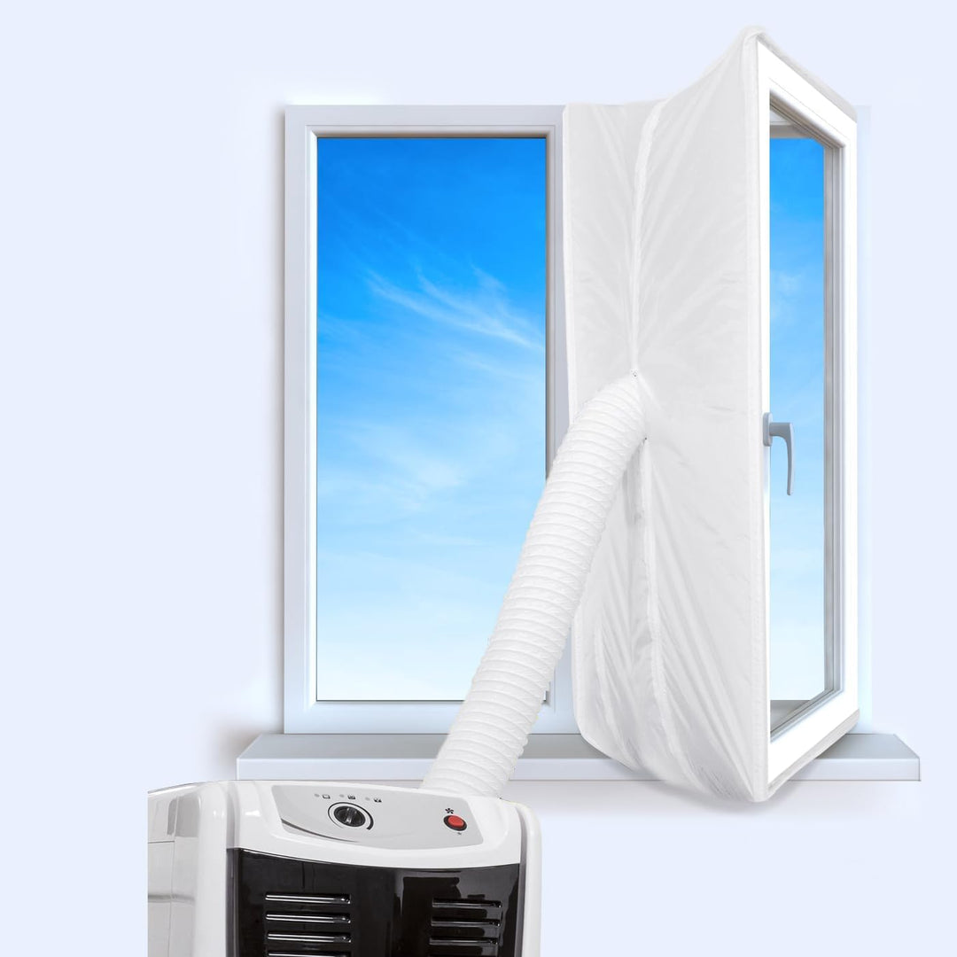400CM Fensterabdichtung für Mobile Klimageräte,klimaanlage fensterabdichtung mit Doppelreissverschlu