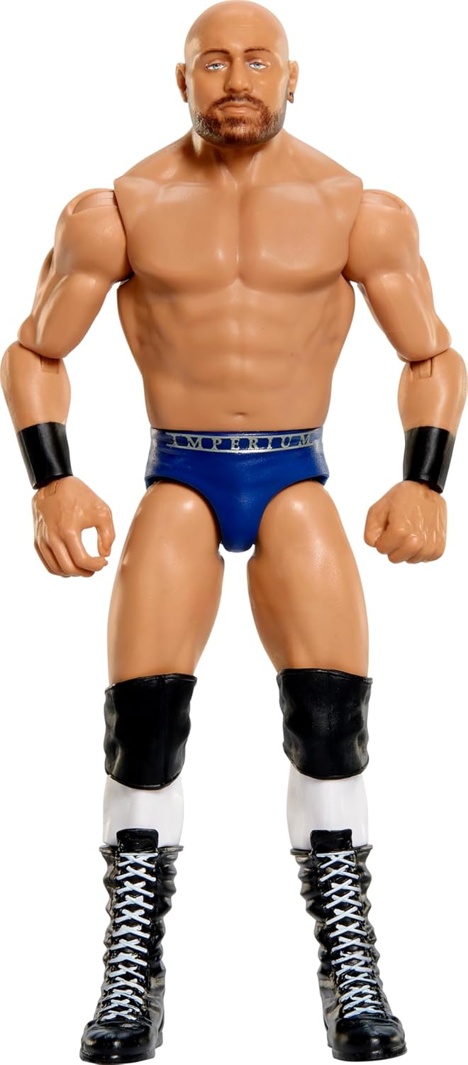 Mattel WWE Actionfigur, 15,2 cm grosses Sammlerstück Giovanni Vinci mit 10 Gelenkpunkten &amp; lebensech