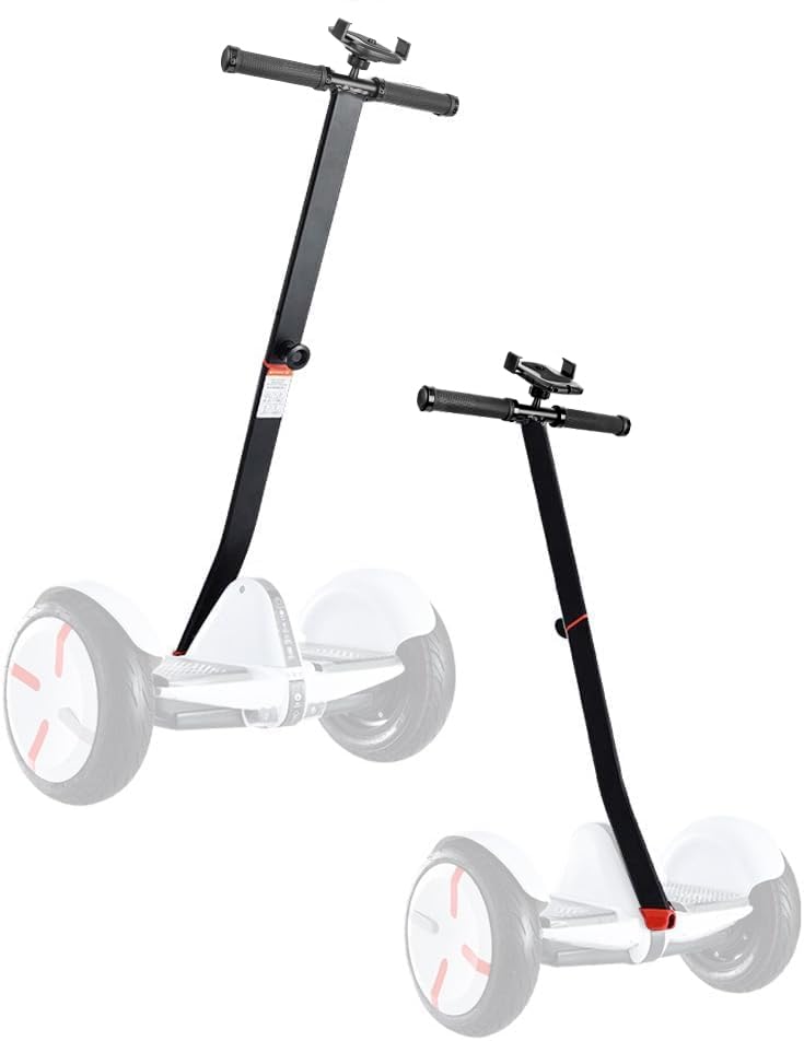 ToLanbbt Lenkerverlängerung Kniestange für Segeay Ninebot Mini Pro mit Handy-Halterung Schwarz, Schw