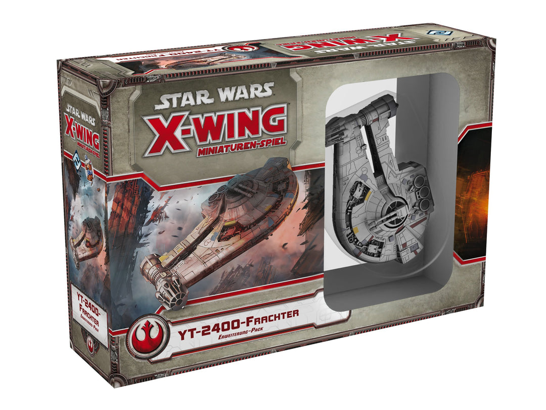 Asmodee HEI0422 - Star Wars X-Wing - YT-2400 Frachter, Erweiterung-Pack