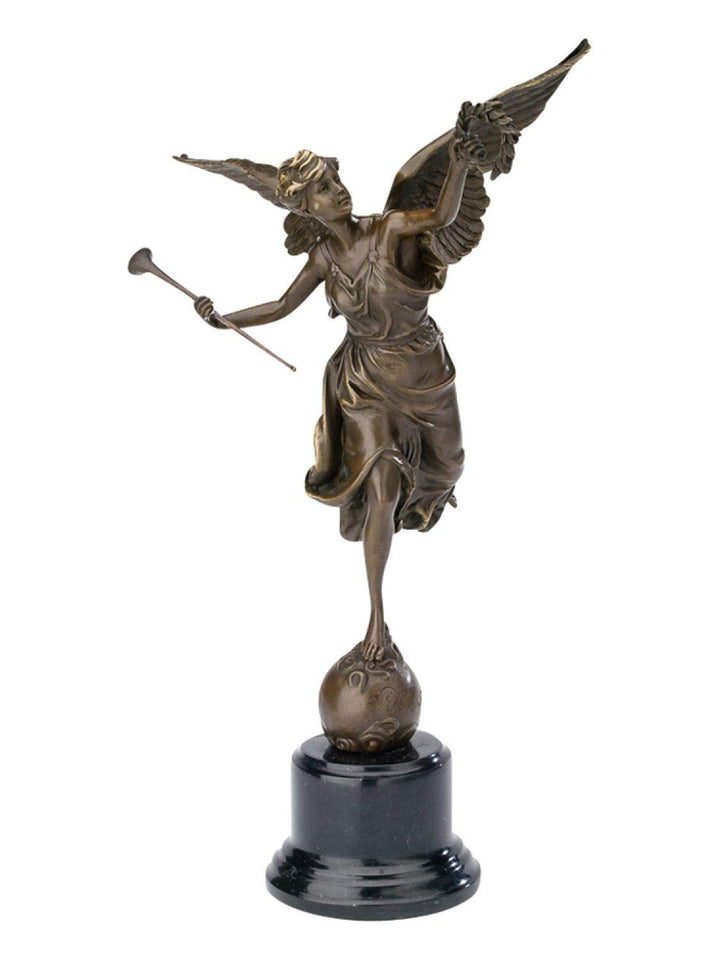 aubaho Bronzeskulptur 39cm Berlin Siegessäule Viktoria Bronzefigur Bronze Antik-Stil
