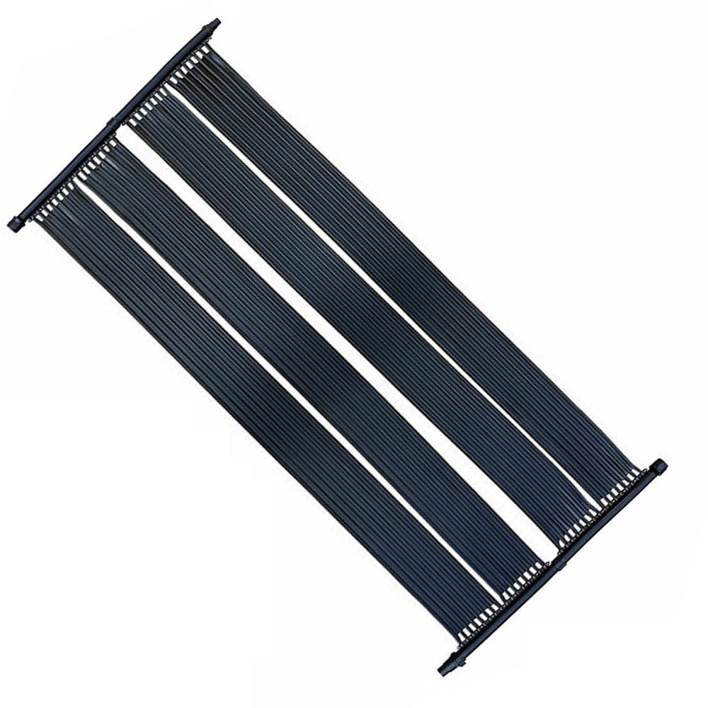 Melko Poolheizung Solarheizung Solarkollektor Solarpanel Wärmeplane für Pool Schwimmbecken, schwarz,