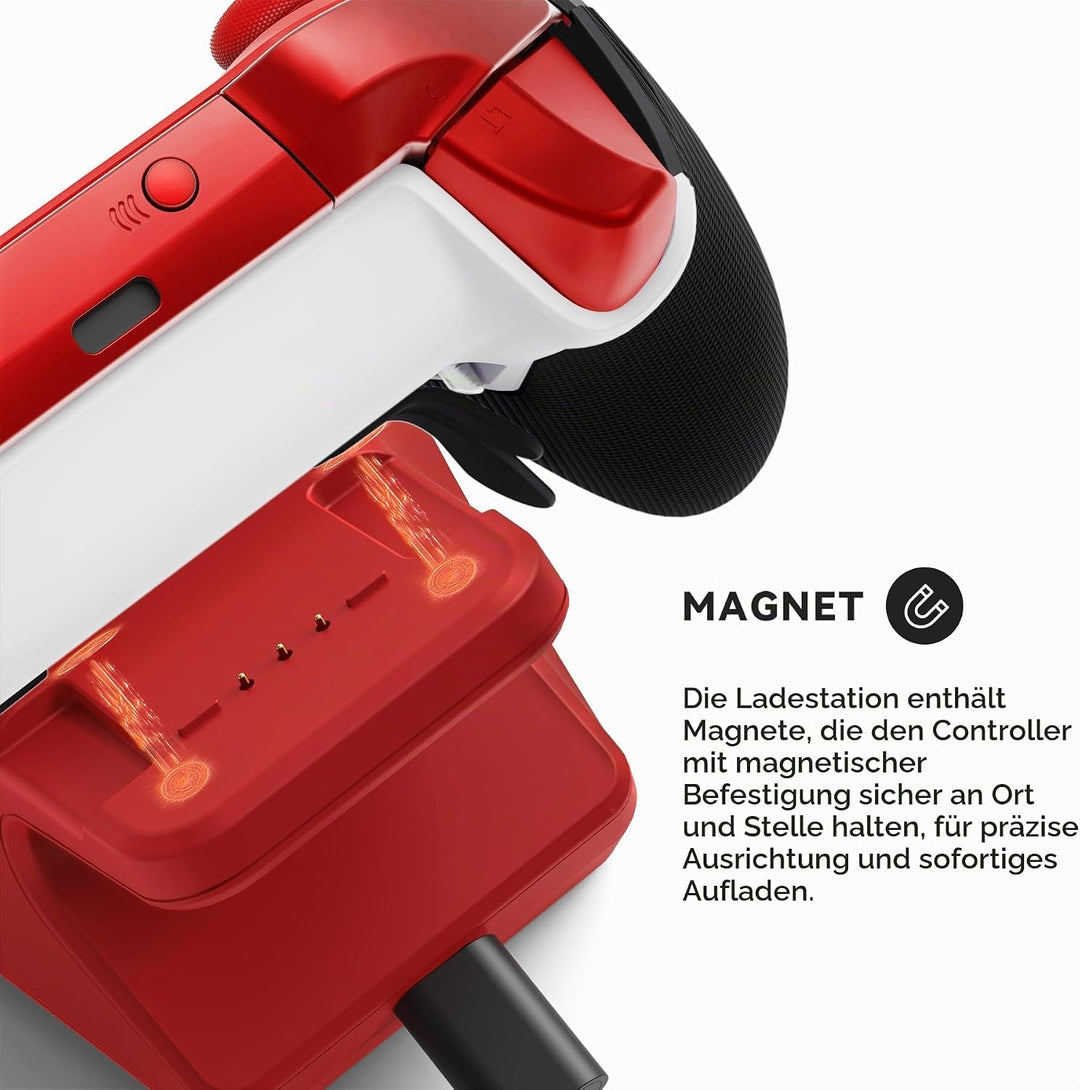 Ladestation für Xbox Elite Series 2 Controller, Magnetische Ladegerät Dock Zubehör für Xbox Elite Se