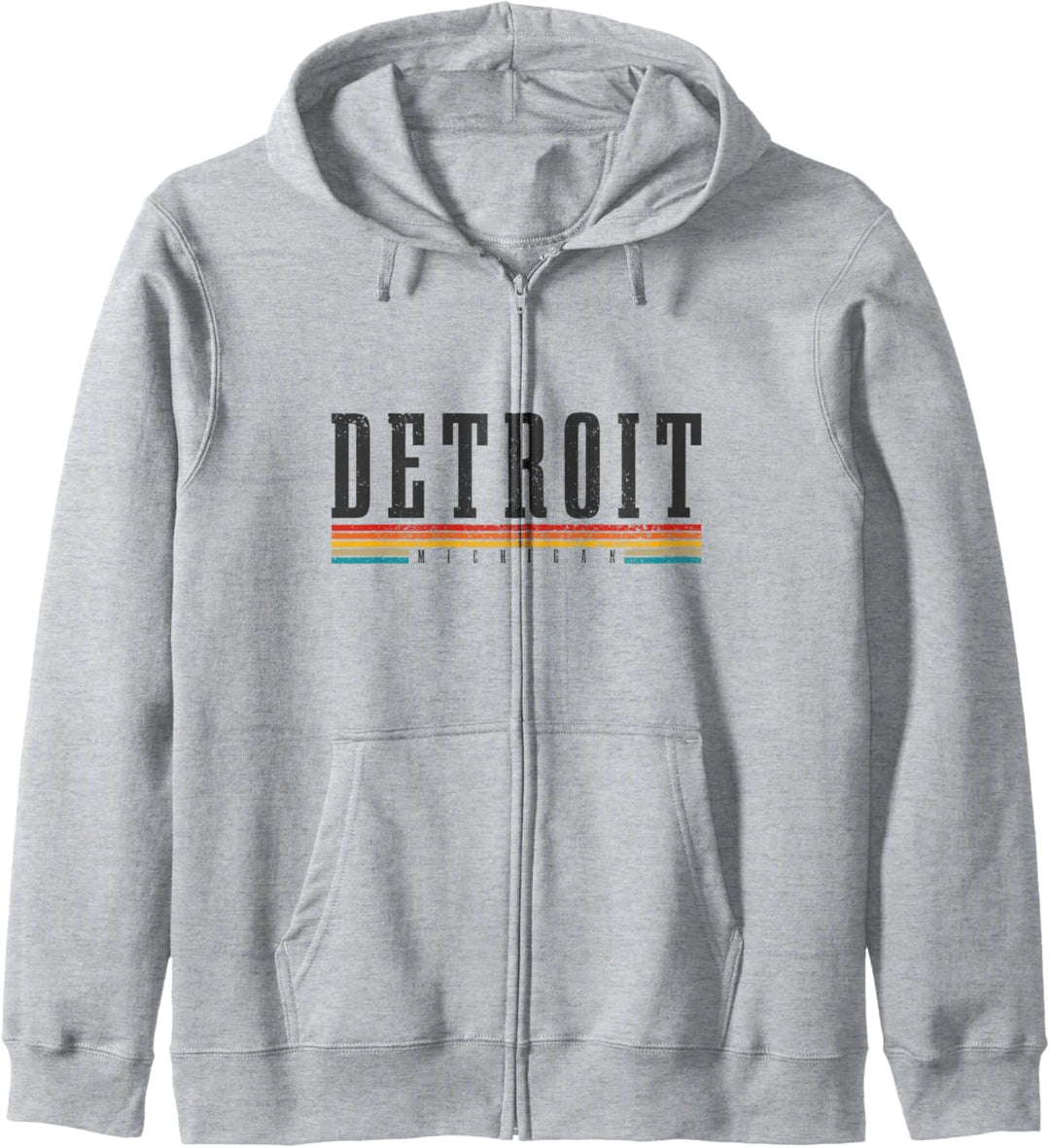 Detroit Michigan Vintage-Retro Kapuzenjacke