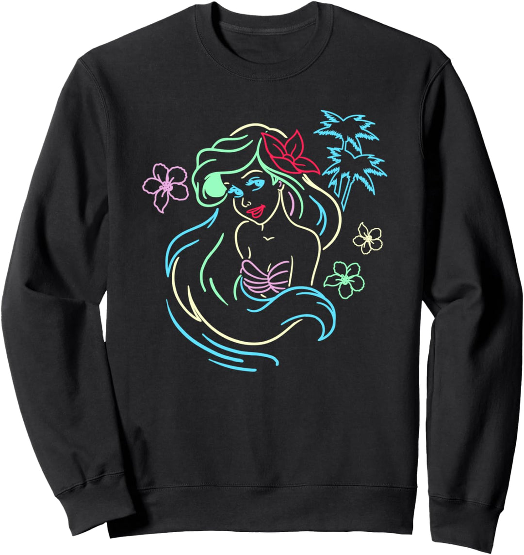 Disney Little Mermaid Ariel Neon Lights Sweatshirt