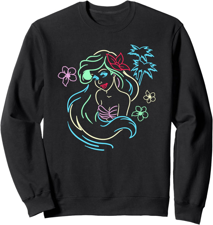 Disney Little Mermaid Ariel Neon Lights Sweatshirt