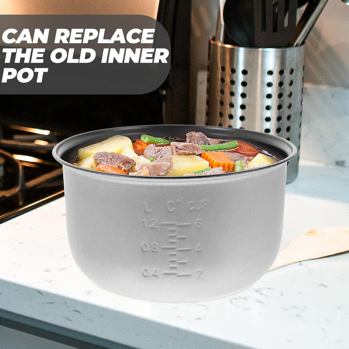 Yardwe Schnellkochtopf Innentopf 1 Satz Reiskocher-Innenkochtopf Für Täglichen Gebrauch Reiskocher-E