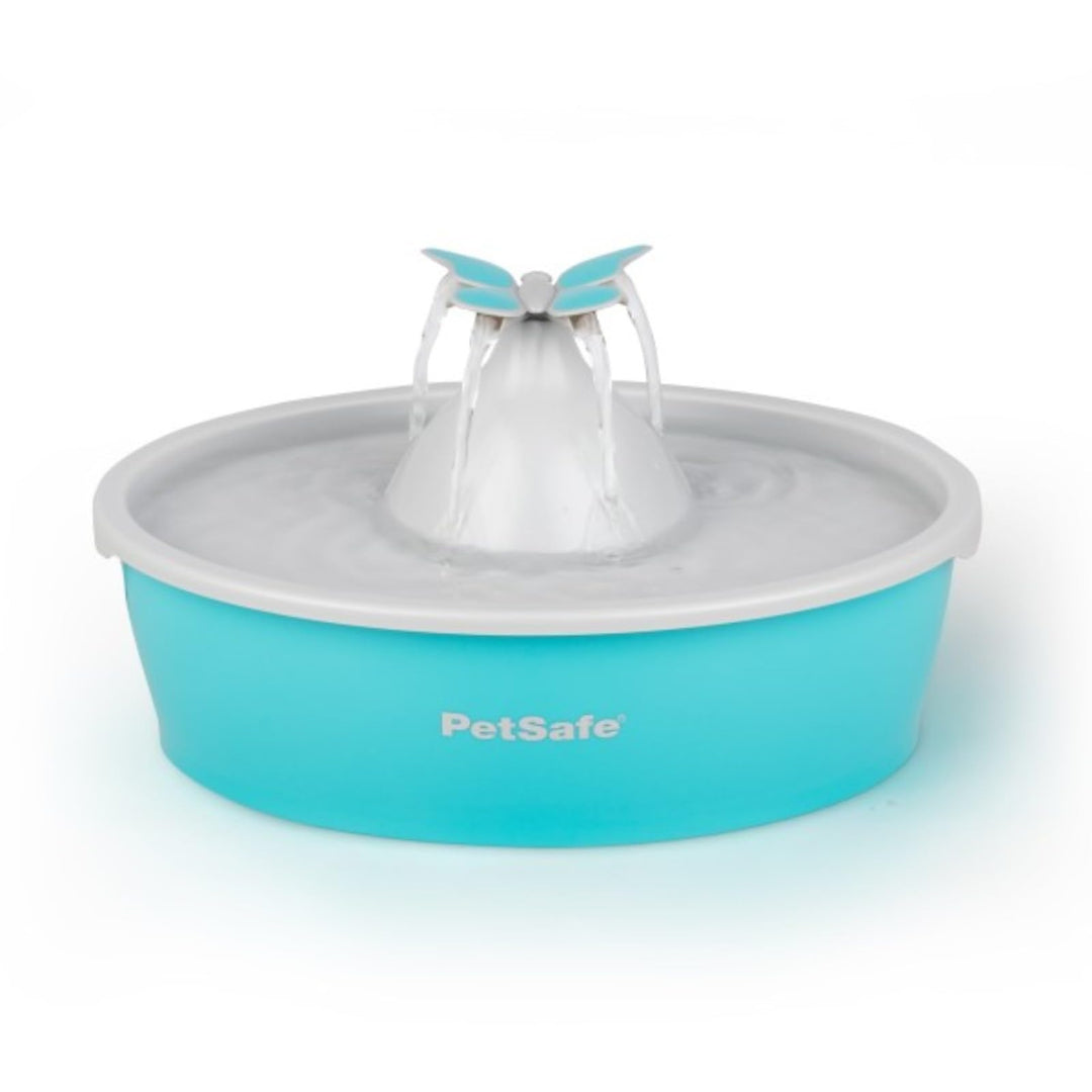 PetSafe Drinkwell Butterfly Trinkbrunnen für Katzen und kleine Hunde, BPA-freier Kunststoff, 1,5 Lit