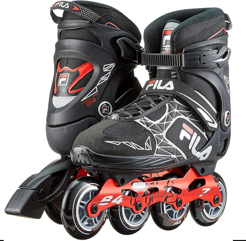 FILA Herren Legacy Pro 84 Inline Skate 45 BLACK/RED, 45 BLACK/RED