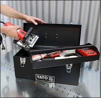 YATO schneller Zugriff Werkzeugkoffer für Handwerker für saubere Abläufe 510mm 510x220x240mm
