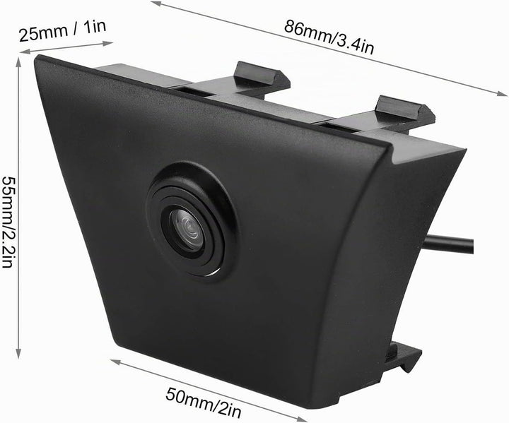 Auto-Frontkamera, Front Grill Kamera, CCD HD KFZ Frontkamera 170 ° Weitwinkel Wasserdicht Nachtsicht