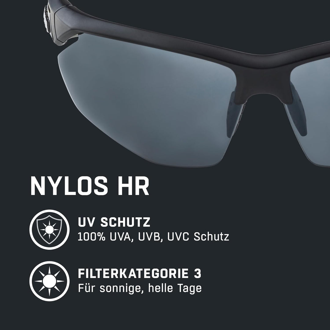 ALPINA NYLOS HR - Verspiegelte und Bruchsichere Sport- & Fahrradbrille für Erwachsene, individuell a