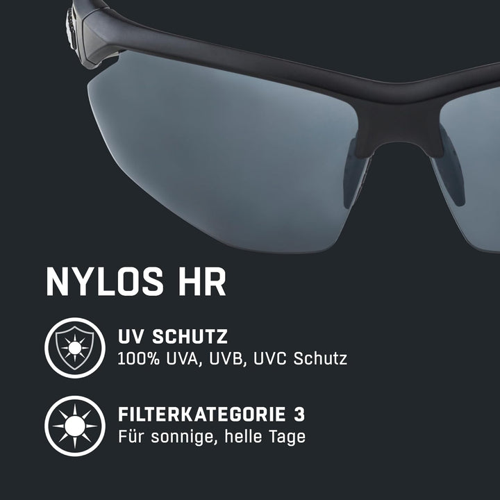 ALPINA NYLOS HR - Verspiegelte und Bruchsichere Sport- & Fahrradbrille für Erwachsene, individuell a
