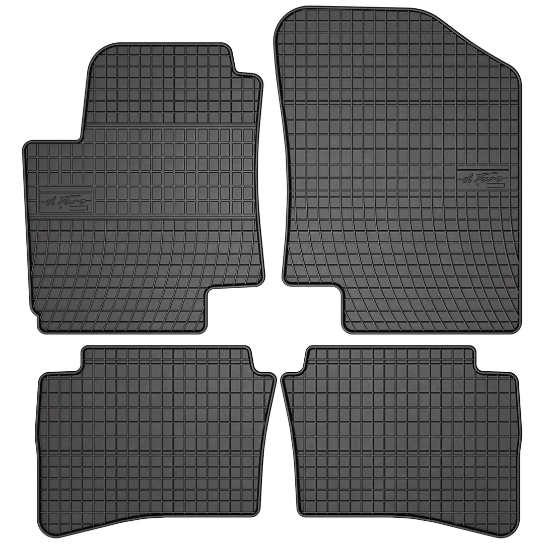 M MOTOS Gummimatten Auto Fussmatte passt für Hyundai i20 I 2008-2015 Verbessern Sie Ihren Reisekomfo