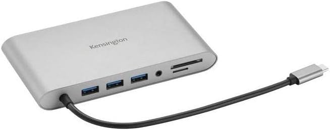 Kensington UH1440P Duale Video Mobile 10-in-1 USB-C Laptop Docking Station, Universal, 3 USB-A-Ansch