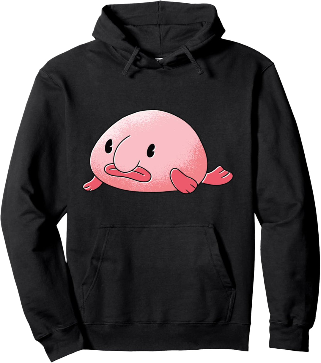 Blob Fish Blobfish Hässliche Traurige niedliche Kawaii-Tierkunst Pullover Hoodie