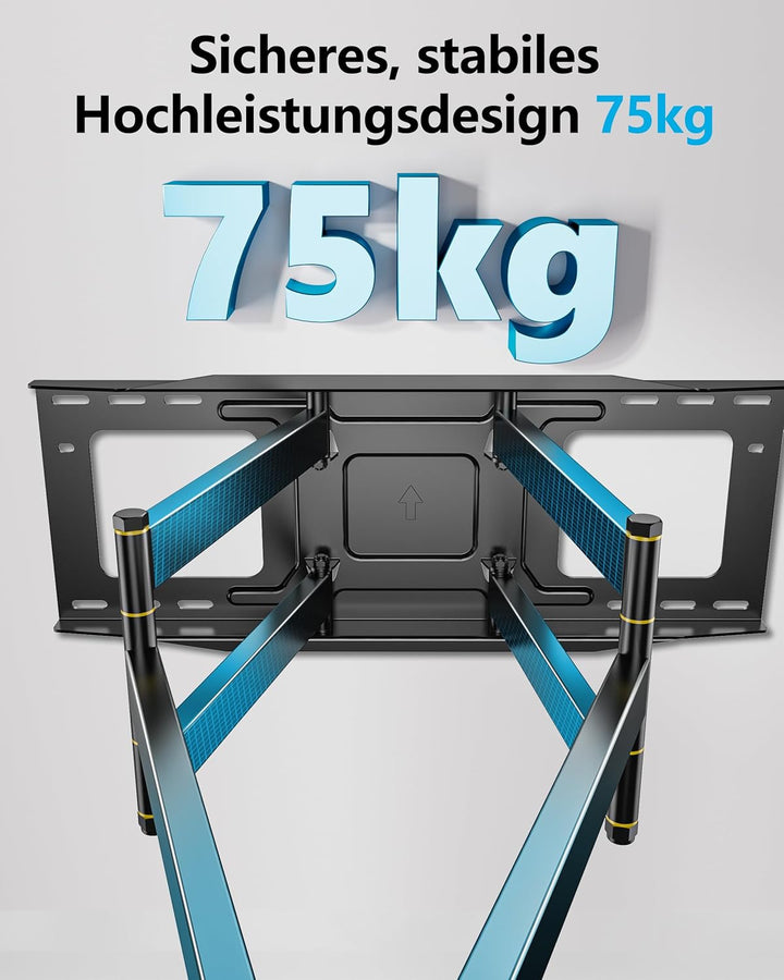 FORGING Mount TV Wandhalterung Halterung mit 6 Starker Arme Schwenkbare Neigbare Vollbewegung Doppel