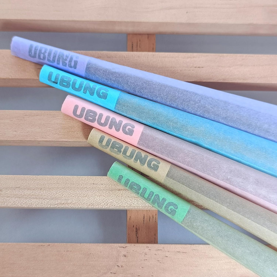 UBUNG Rainbow Cones | 100 King Size Konisch vorgedrehte Hülsen (5 Farben) Einschliesslich 1 Trichte