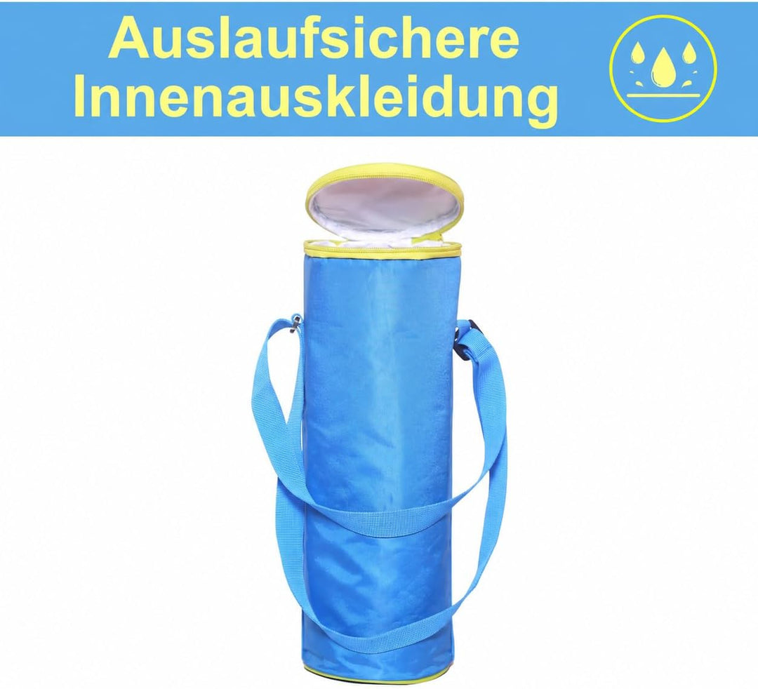 Leberna Isolierte Flaschenkühltasche, faltbar, Weinflasche, Picknick, Getränke, Tragetasche mit vers