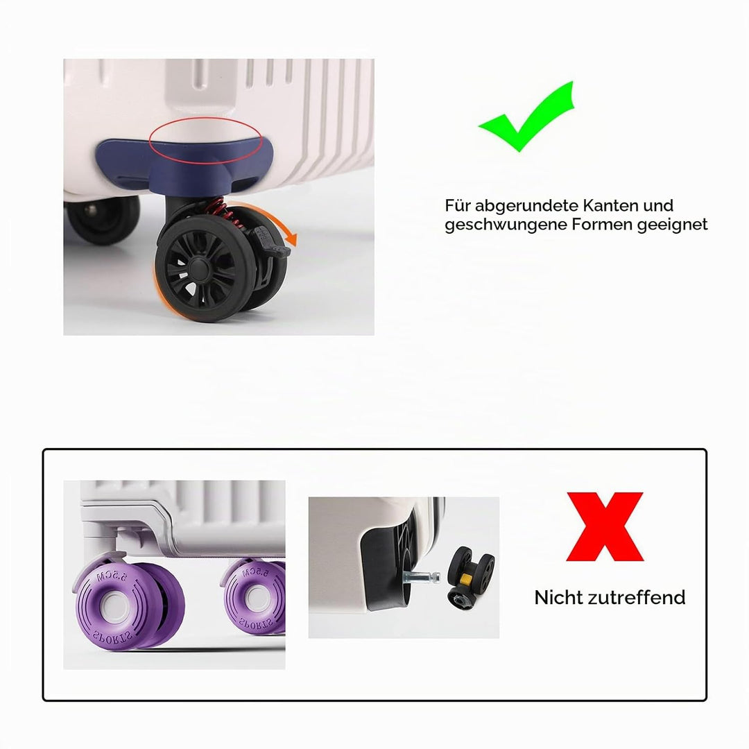 Ersatz für Kofferräder, Andere Bergsteiger- und Campingartikel, 1 Paar Outdoor-Stummschaltung, Zweir