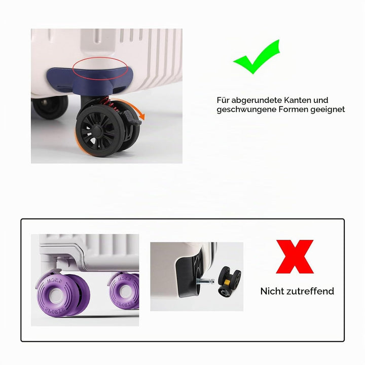 Ersatz für Kofferräder, Andere Bergsteiger- und Campingartikel, 1 Paar Outdoor-Stummschaltung, Zweir