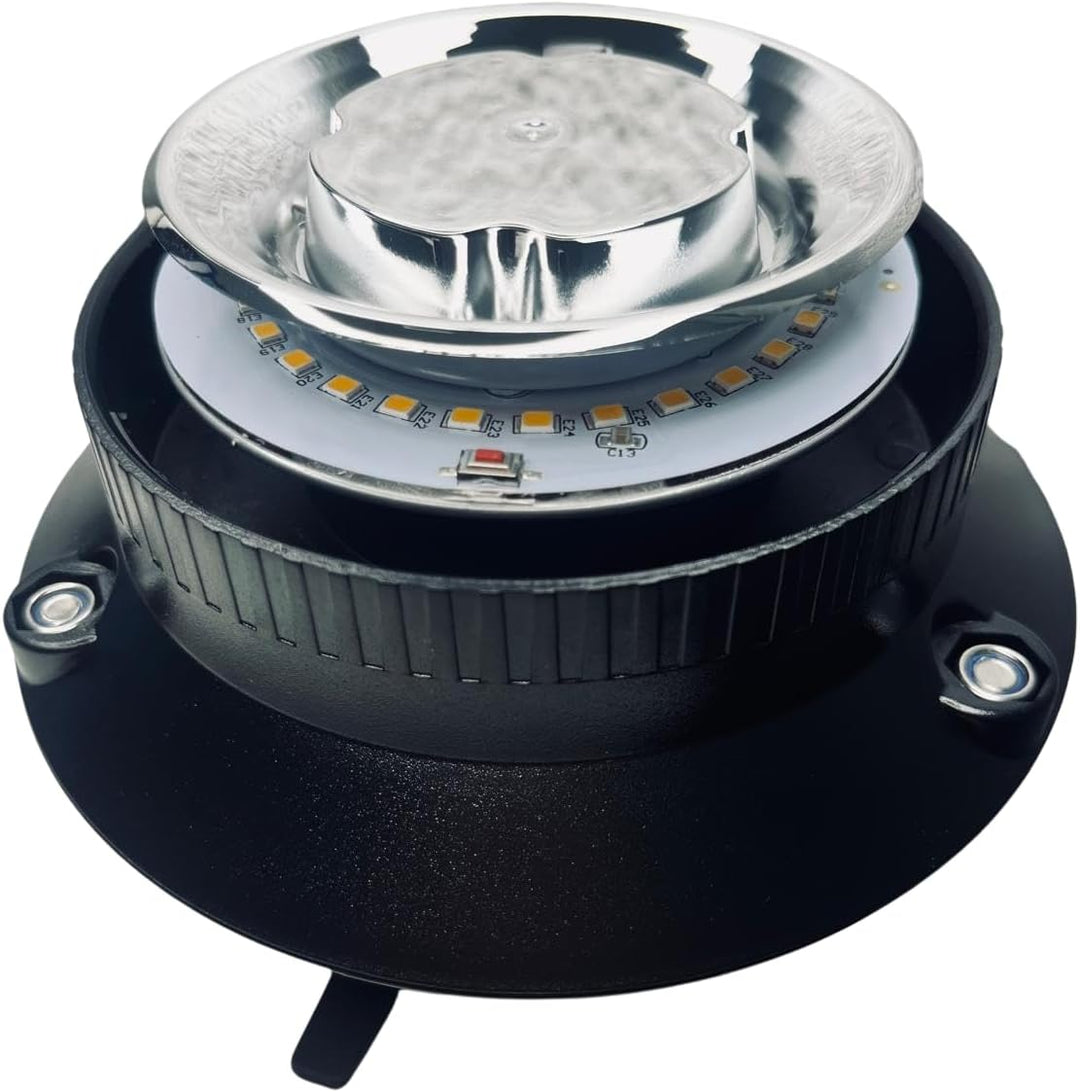 Rundumleuchte LED 4 Blitzmuster 9-80V ECE R65 R10 E9 Magnet für PKW LKW Traktor