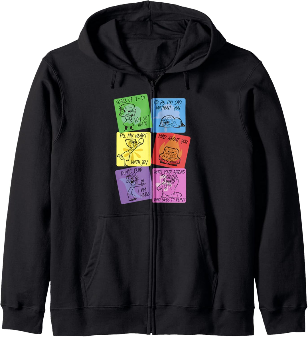 Disney Pixar Inside Out Valentine's Cards Kapuzenjacke