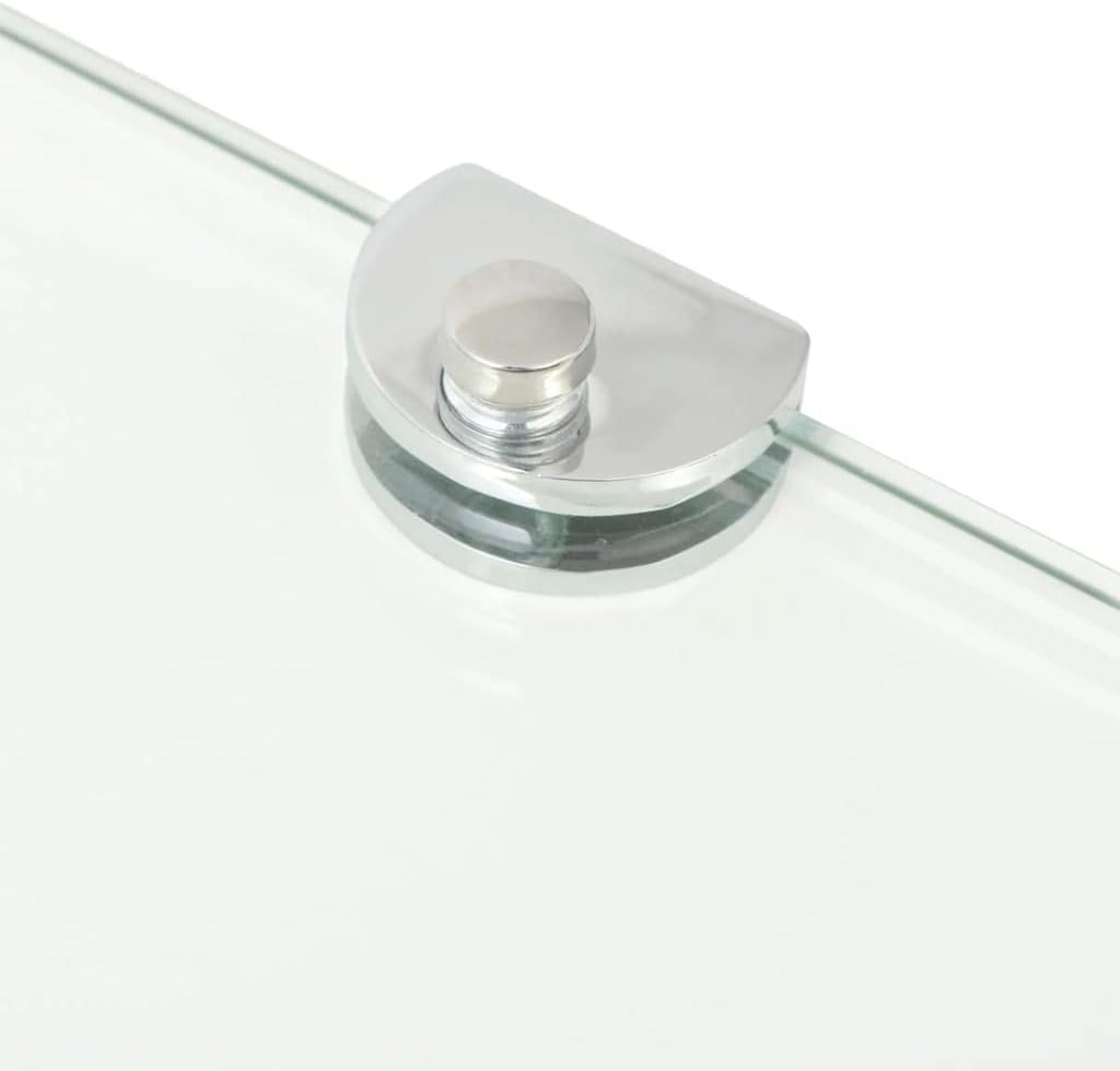 FIRBNUS 35x35x0,8 cm Eckregal Wall Shelf 2 STK. Regalboden Glas Glasregalboden Bad Regal Glas Schweb