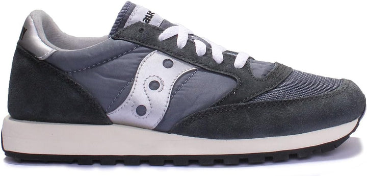 Saucony Jazz Original Vintage Herren Sportschuhe 37.5 EU Blue Navy Silver, 37.5 EU Blue Navy Silver