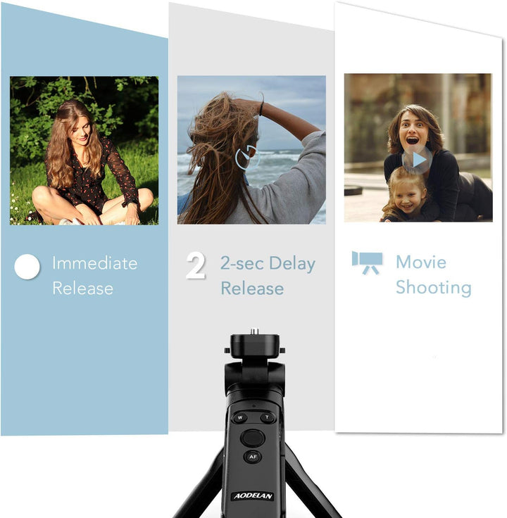 AODELAN Camera Stativ mit Fernbedienung Handgriff für Vlogging, Kompatibel mit Canon EOS RP, EOS R,