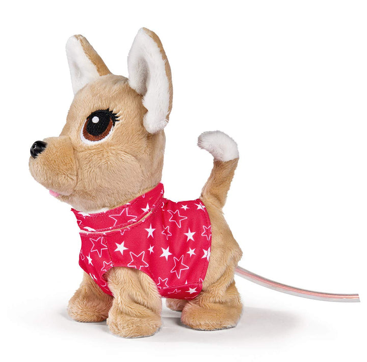 Simba 105893447 - Chichi Love Twinkle, Chihuahua mit leuchtender Kabelsteuerung, kann Laufen, bellen