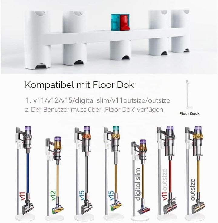 Floor Dok Docking Station Erweiterung Halterung Kompatibel mit Dyson Digital Slim/Gen5 Detect/V12/V1