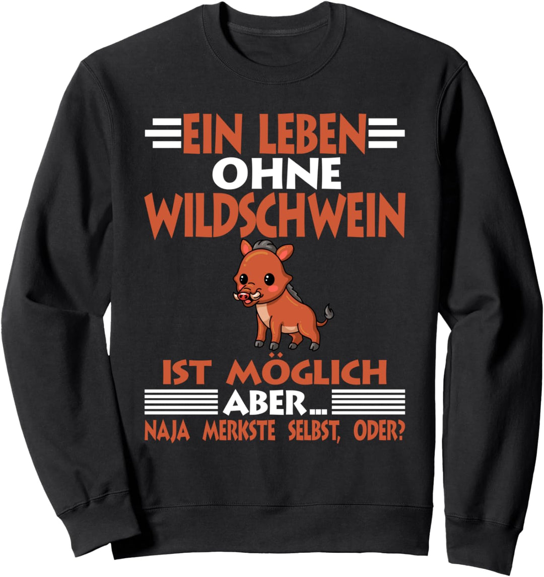 Wildtier Wildschwein Sweatshirt