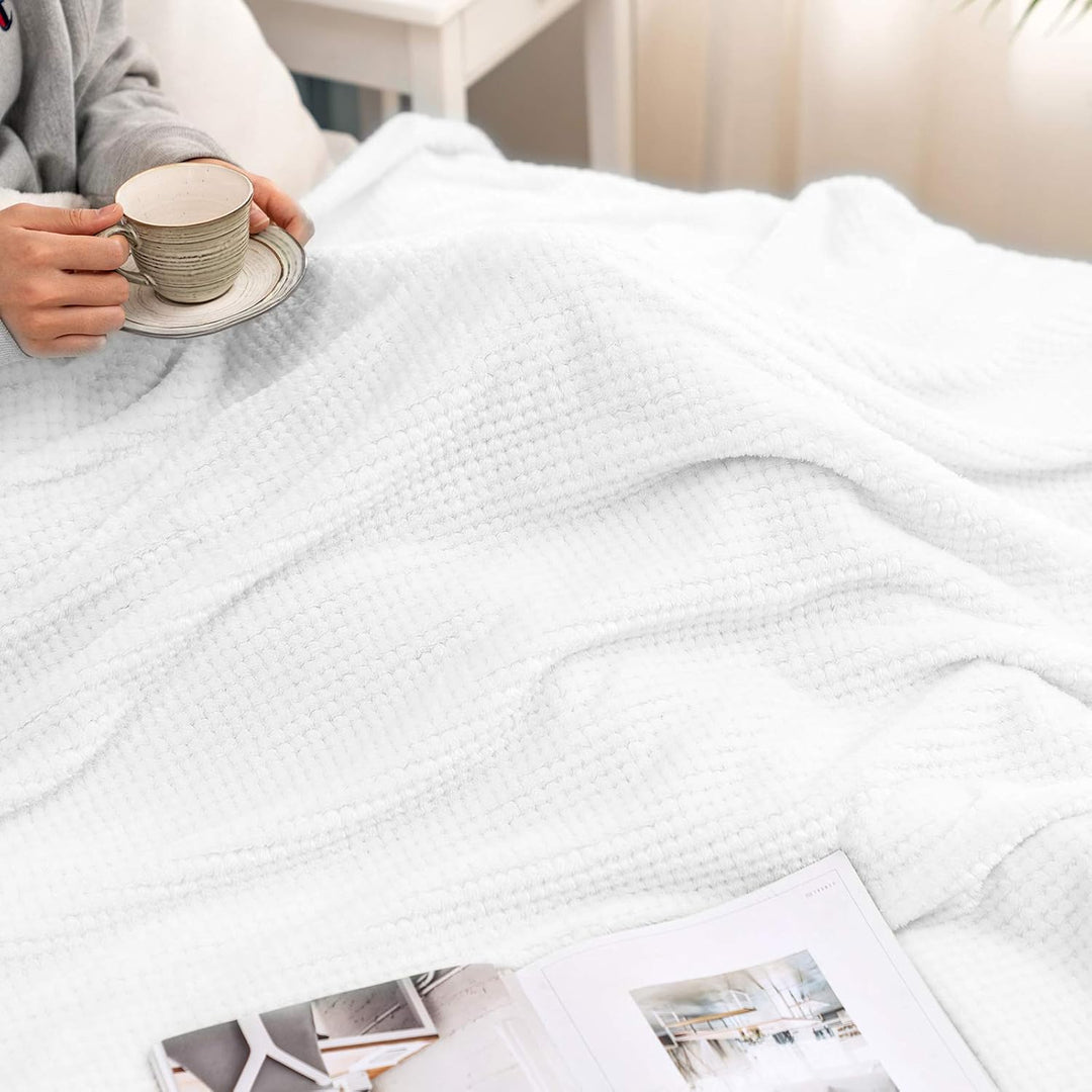 MIULEE Kuscheldecke Granulat Fleecedecke Flanell Decke Weich Flauschig Einfarbig Wohndecken Couchdec