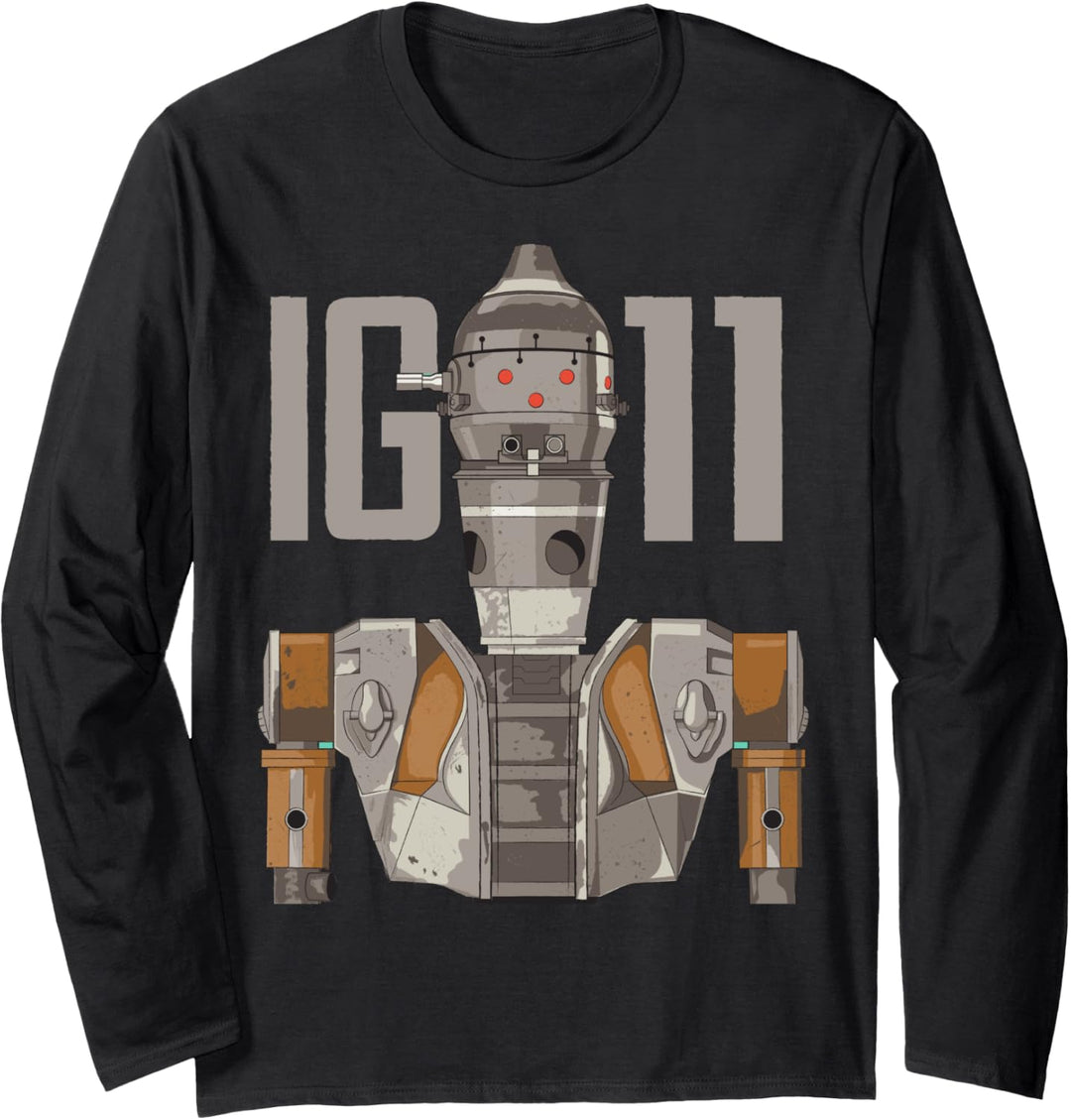 Star Wars The Mandalorian IG-11 Portrait Langarmshirt
