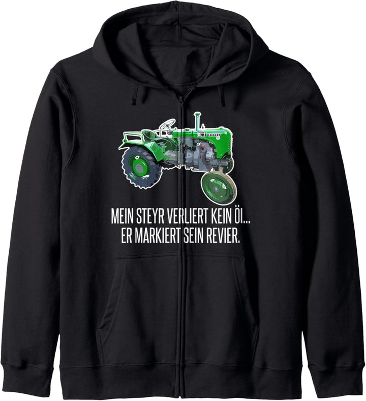 Steyr Oldtimer Traktor Fan Kapuzenjacke