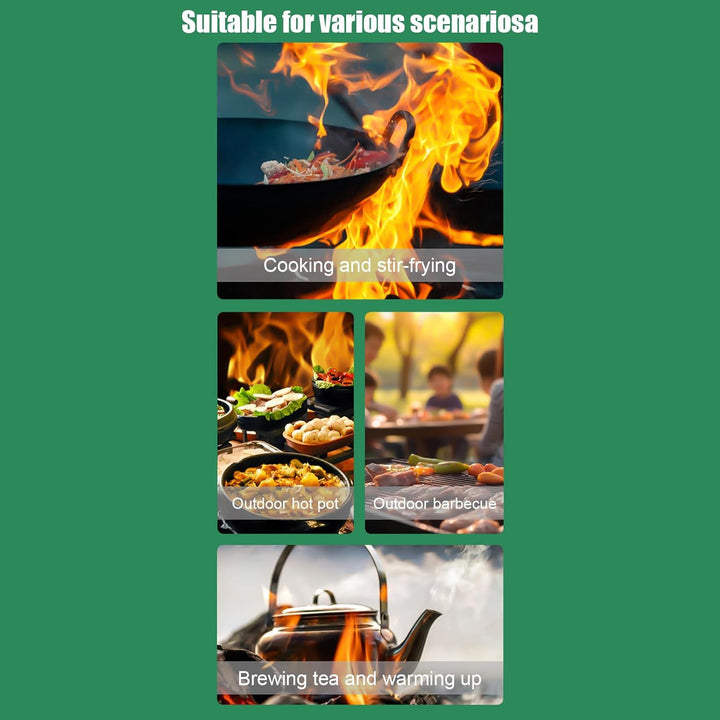 Tragbarer,Outdoor Kochgerät Mit Griff,Outdoor Holzverbrennungsofen - Für Überleben Dringende Vorbere