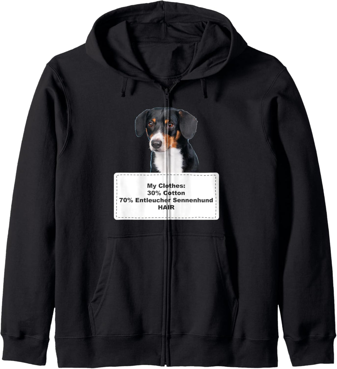 Funny Shedding Dog Entlebucher Sennenhund Kapuzenjacke