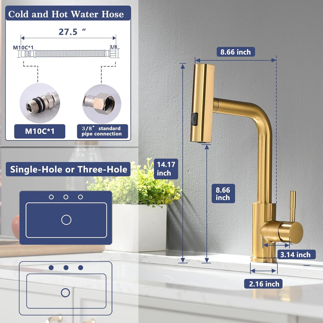 TIMACO küchenarmatur ausziehbar Wasserhahn Küche 360° Schwenkbar Mischbatterien für Küche Armatur Ei