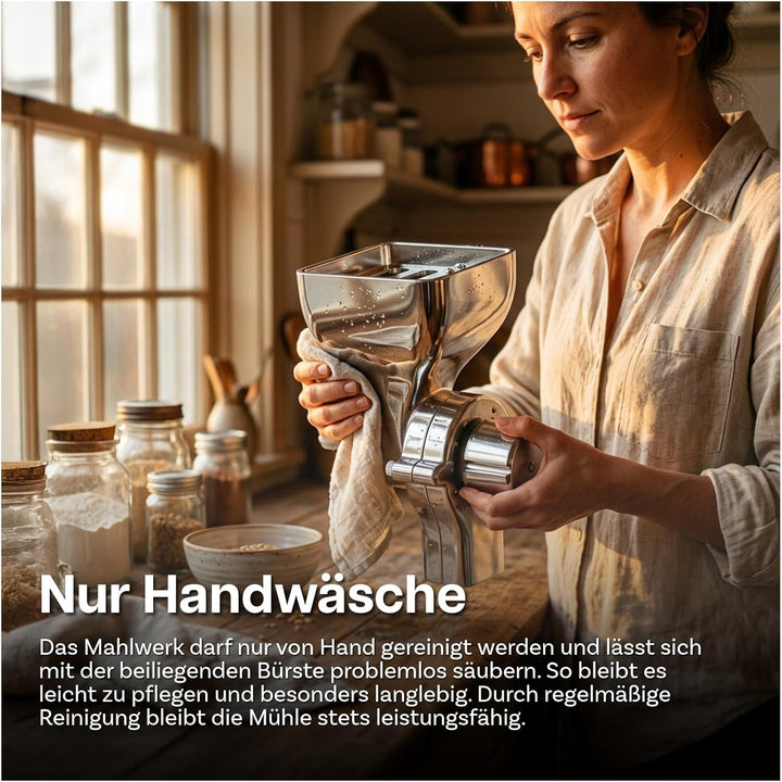 Getreidemühlen-Aufsatz kompatibel mit KitchenAid Standmixer von MMOBIEL – 12 Einstellbare Mahlgrade