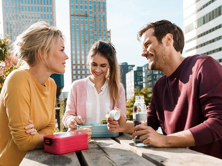 Mepal Brotdose Midi - Bento Box für 2 Sandwiches oder 4 Brotscheiben - Lunchbox für kleine Snacks &