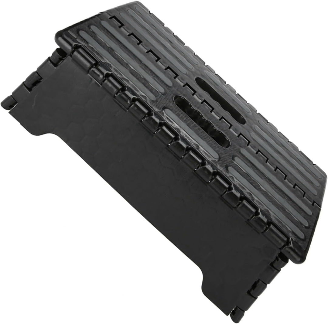 Klappbarer Tritthocker, Tragbar, rutschfest, Schwarzer Kunststoff, für Küche, Badezimmer, Auto, Reis