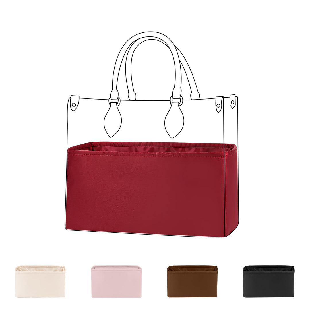 DGAZ Handtaschen Organizer Einsatz für OnTheGo PM/MM/GM Tasche, Seide Tasche in Tasche Organizer, Lu