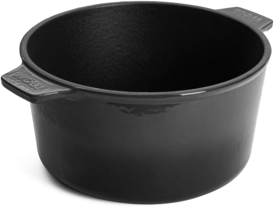 Woll Iron Gusstopf mit Deckel und Silikongriffen - Induktiv -, Ø 20 cm, 11 cm hoch, 2,8l - Geeignet